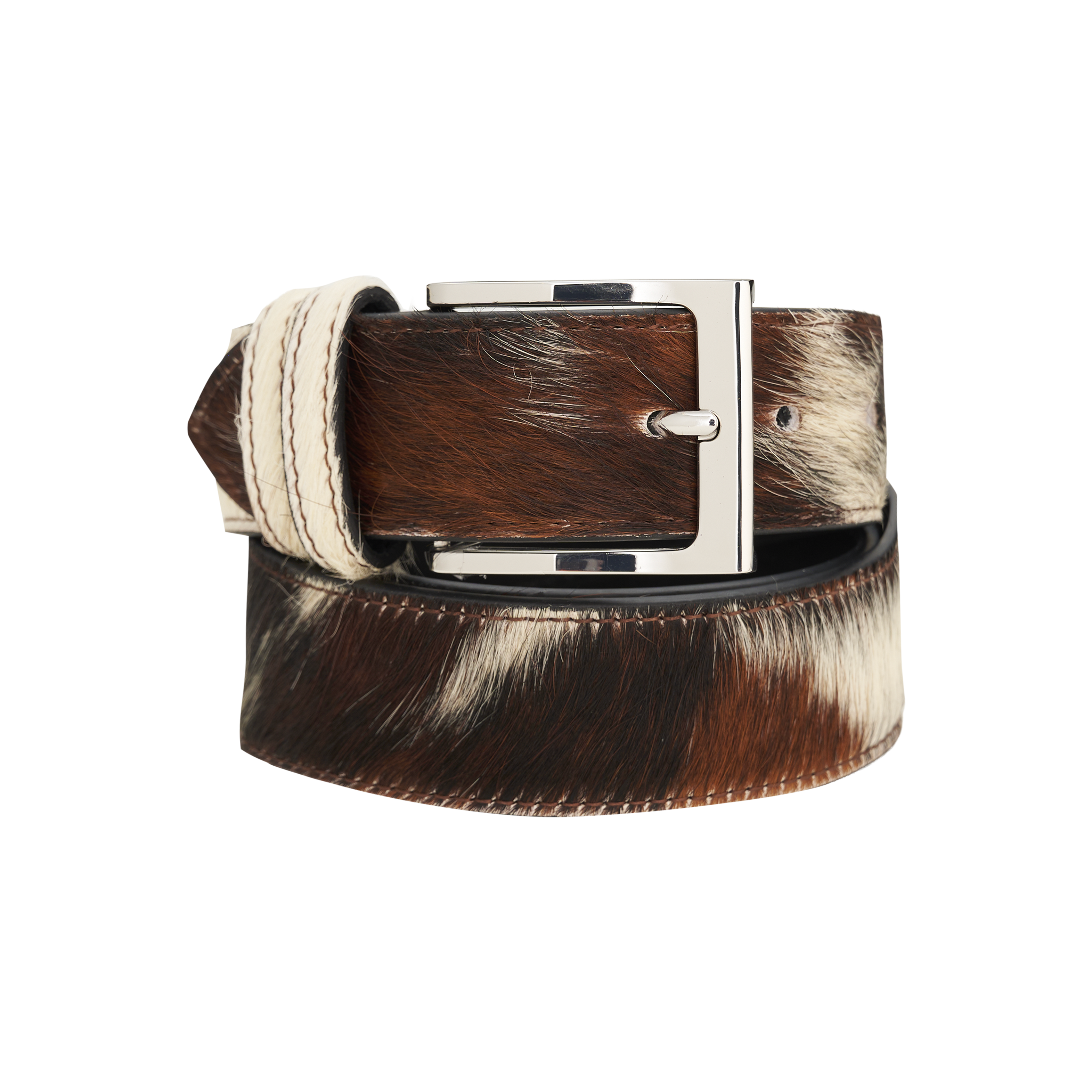 TRI COLOR COWHIDE BELT – Quratee