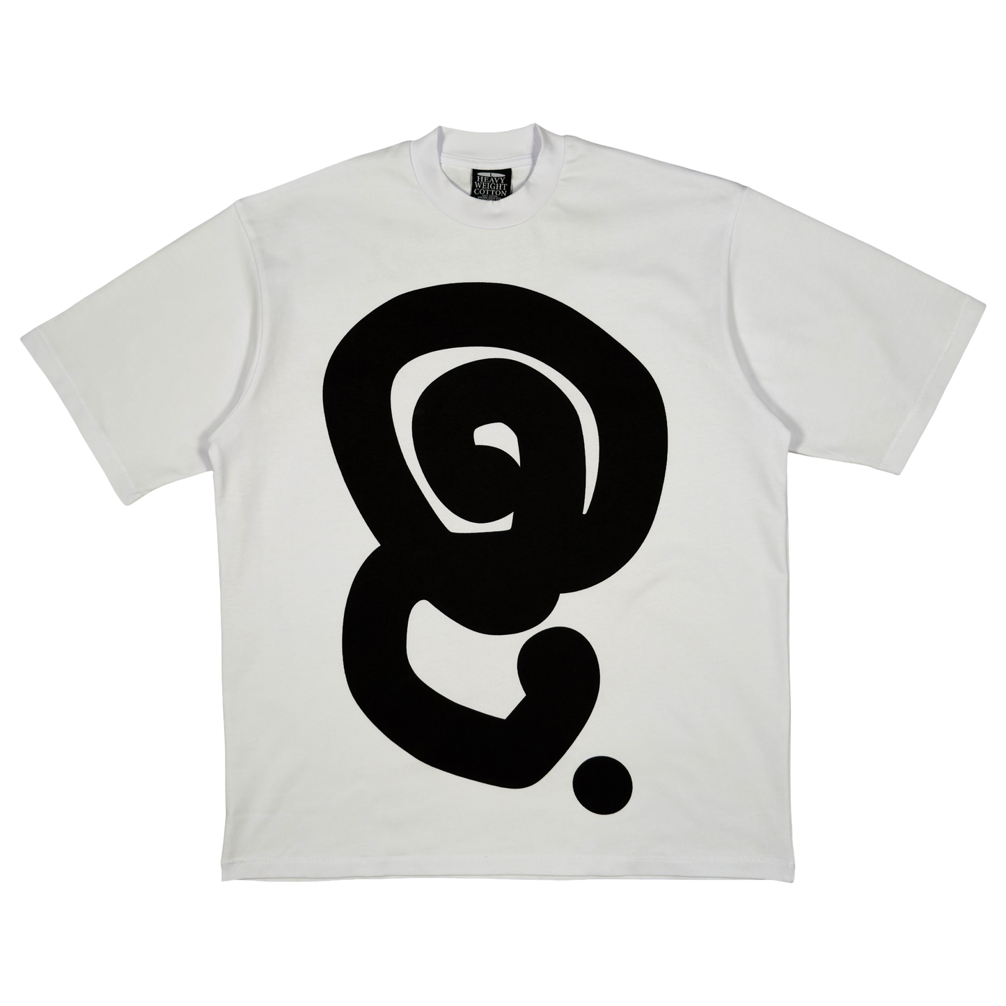 BLACK LOGO TEE (WHITE)