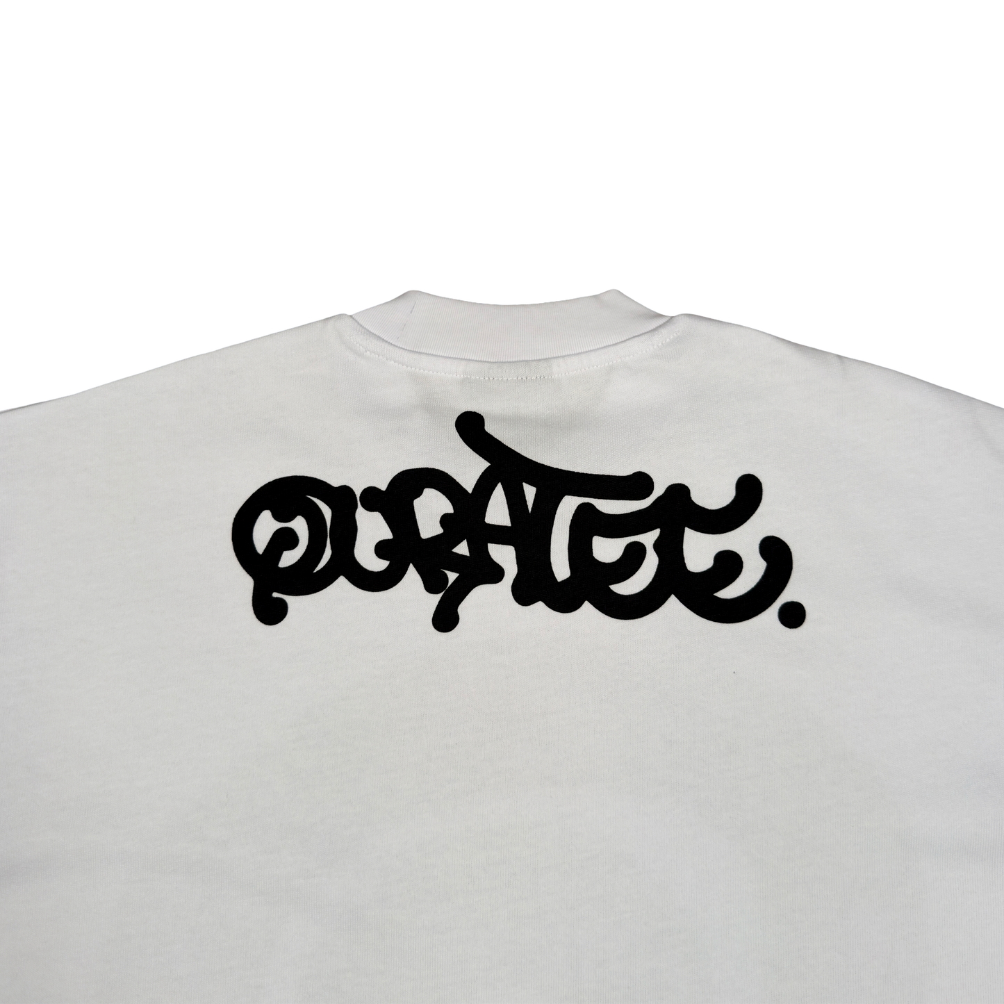 BLACK LOGO TEE (WHITE)