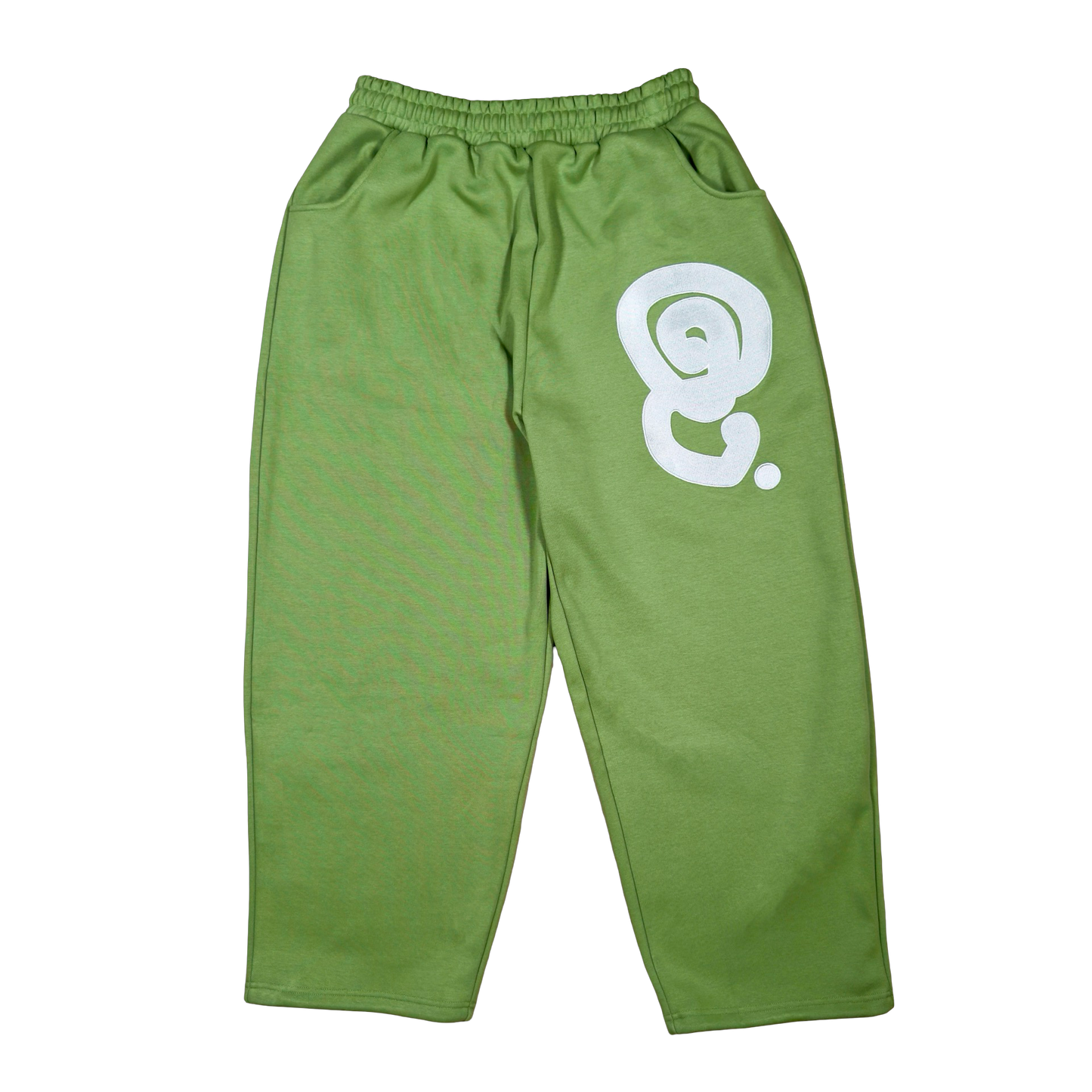 SILVER LOGO SWEATPANTS (OLIVE)