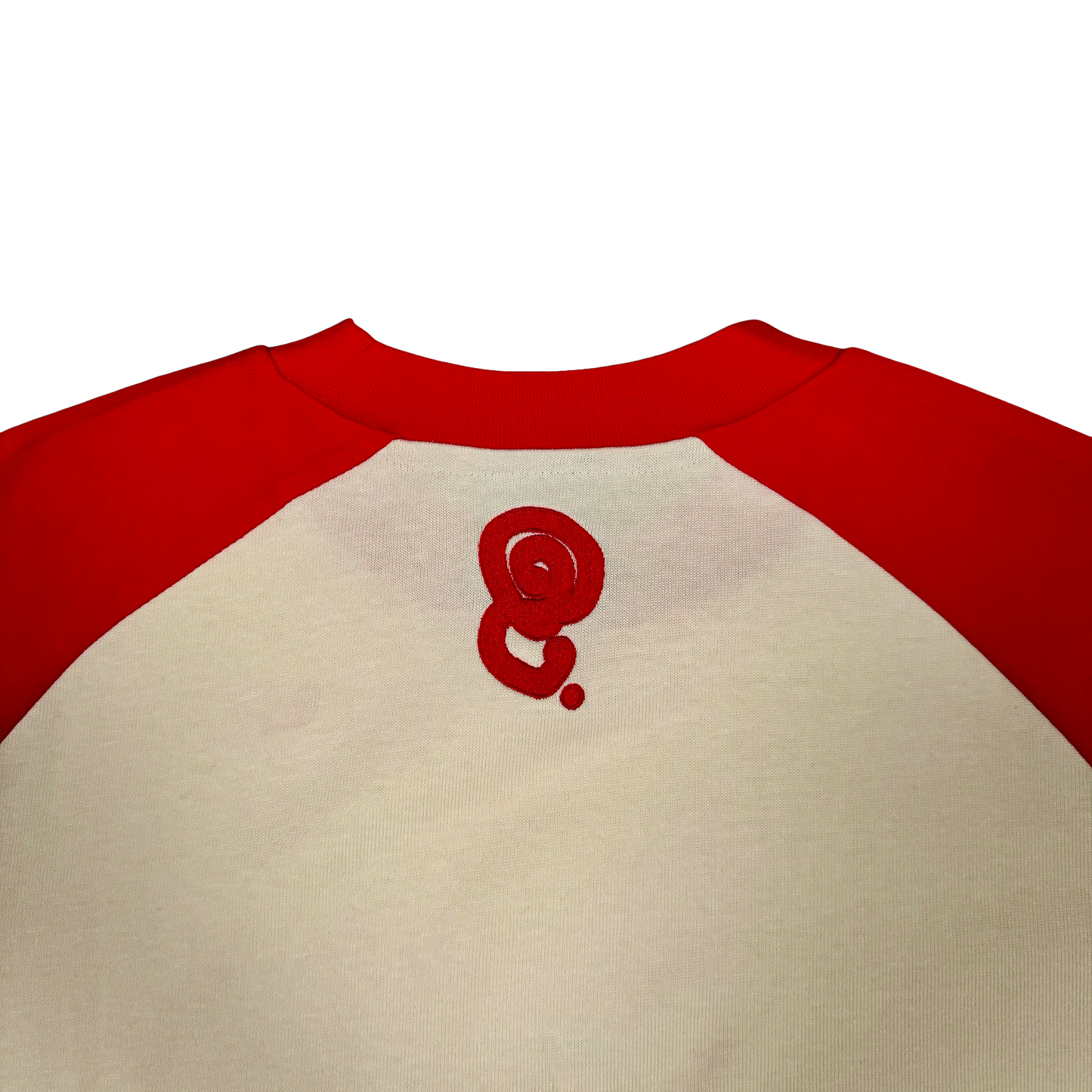 TWO TONE RAGLAN TEE (CREAM/RED)