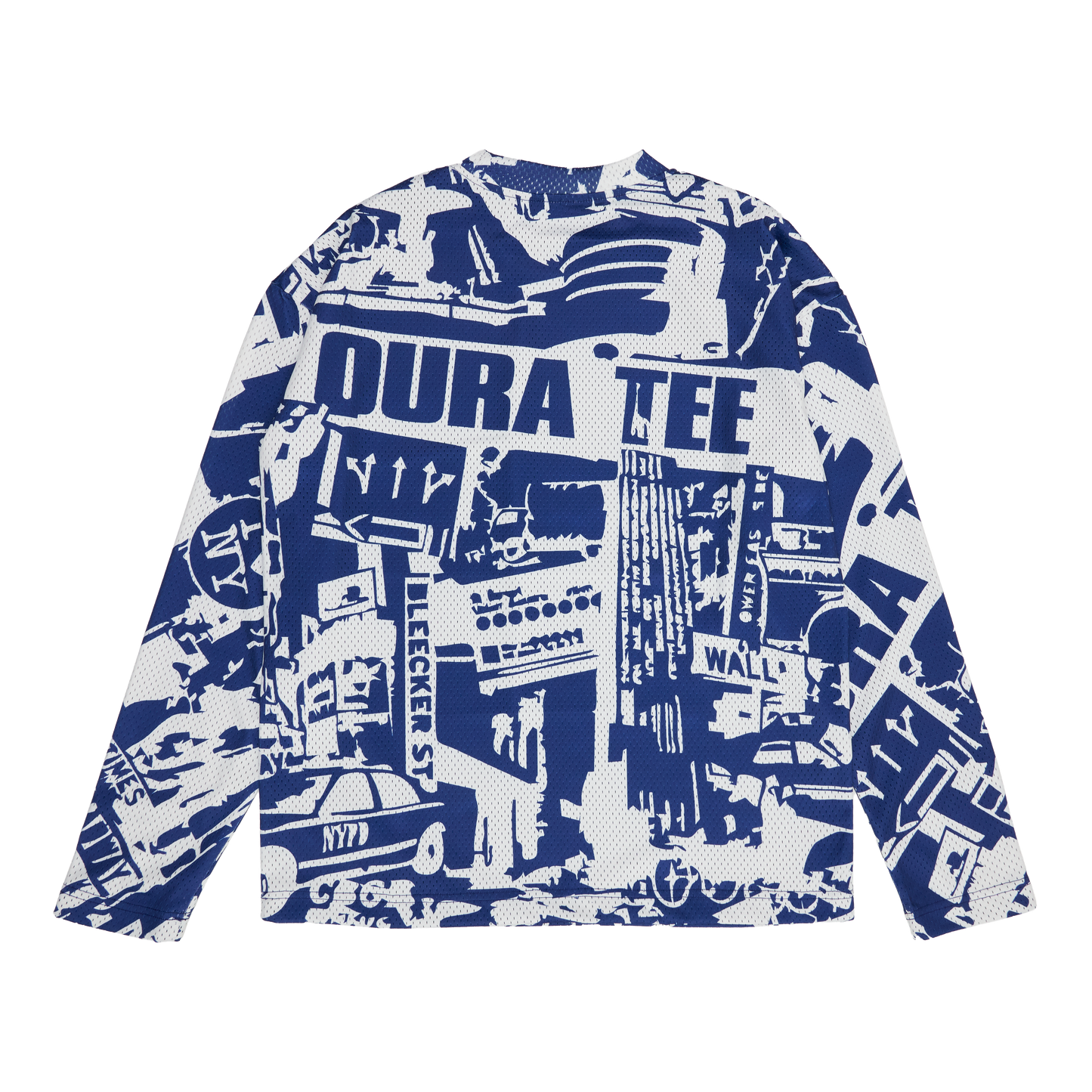 NYC SOUVENIR MESH LONG SLEEVE JERSEY (NAVY/WHITE)