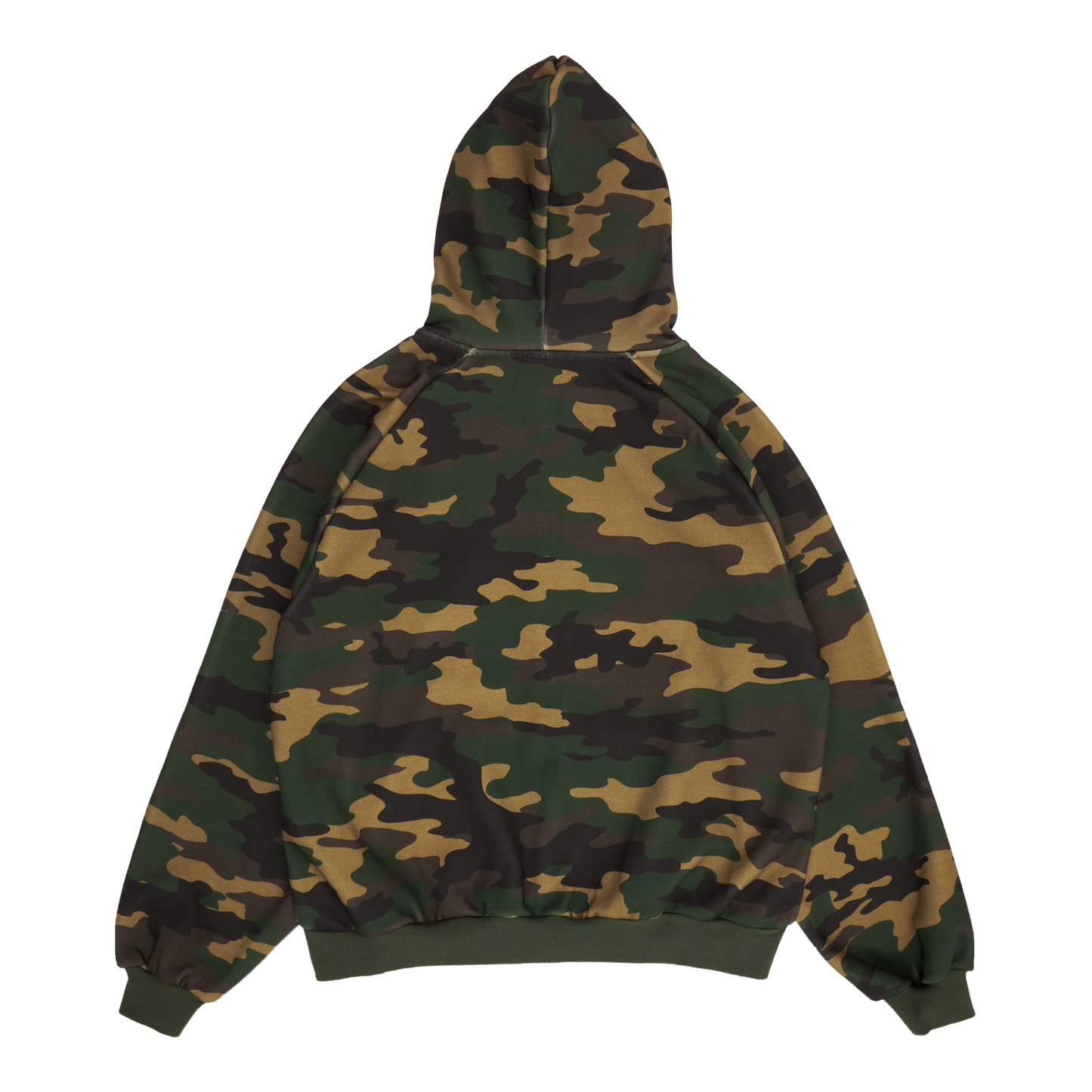 GRAFF TYPE RAGLAN ZIP HOODIE (CAMO)