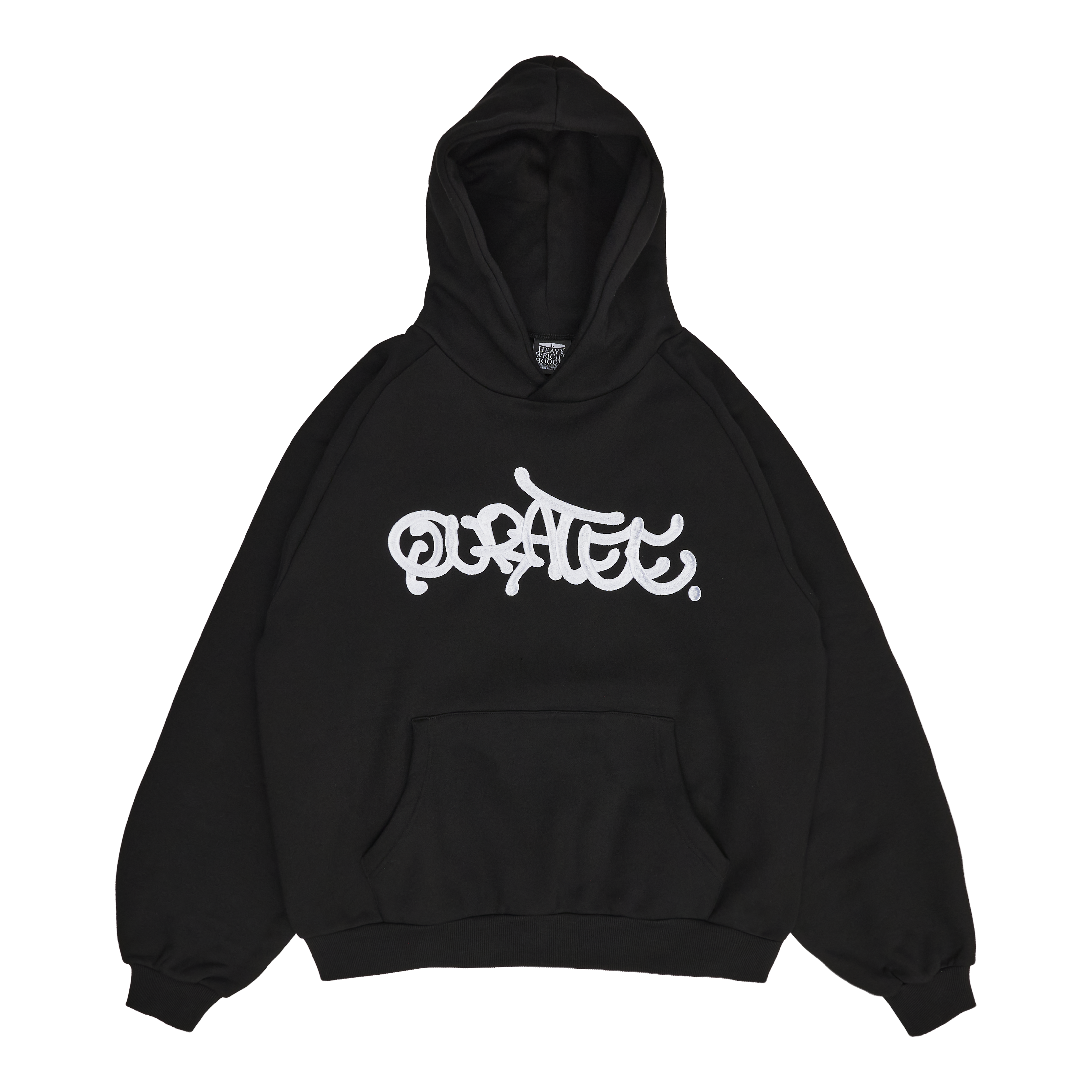 BIG GRAFF TYPE HOODIE (BLACK) – Quratee