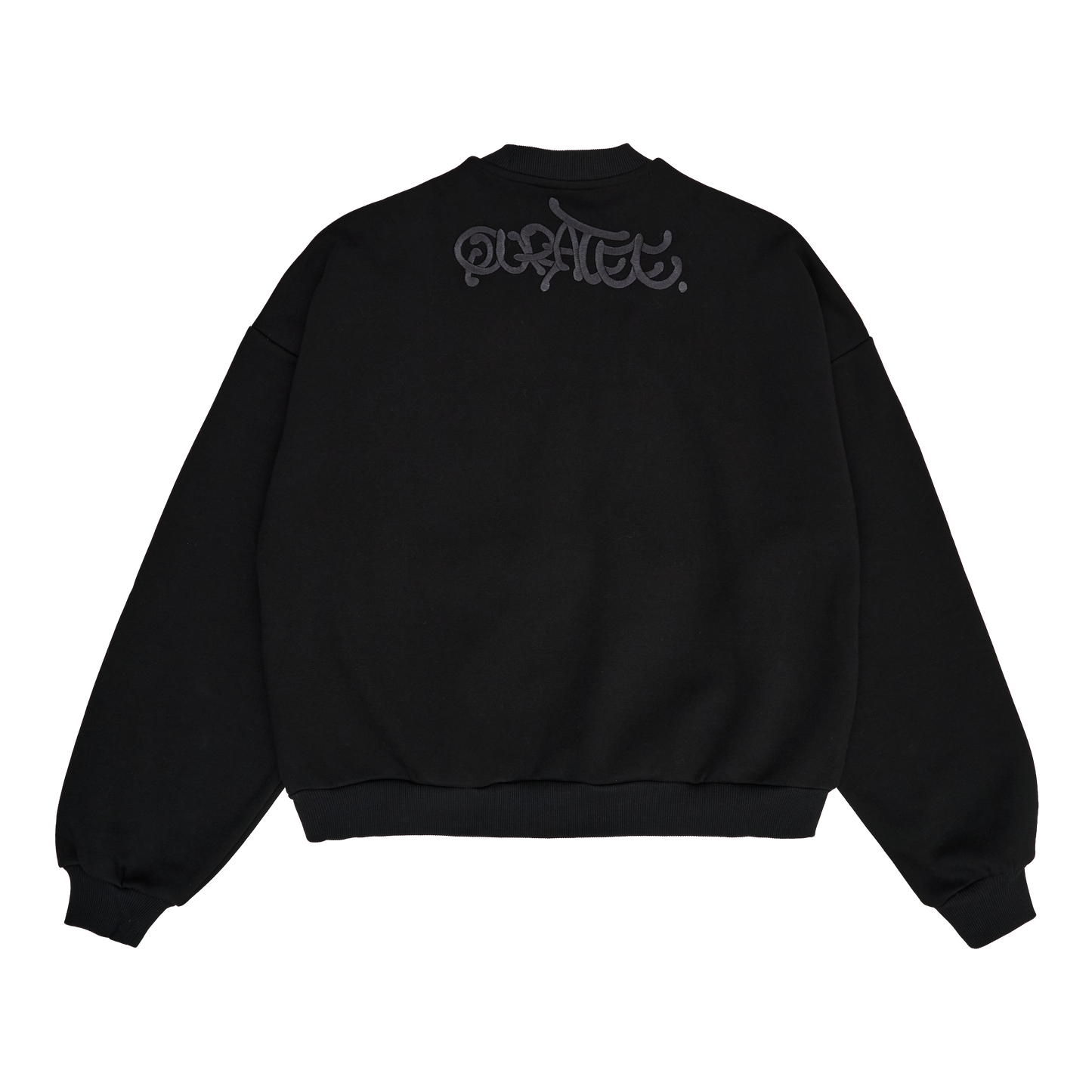 ANTHRACITE LOGO CREWNECK (BLACK)