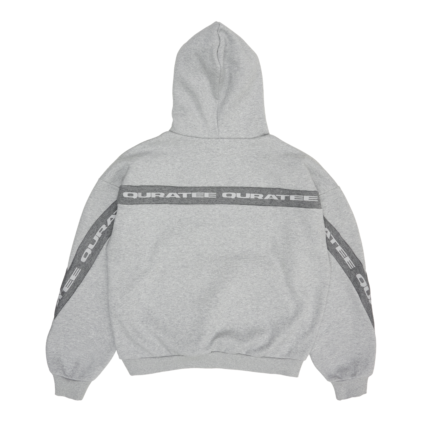 REVERSIBLE TYPE PANELED HOODIE (GREY)