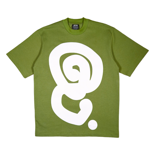 WHITE LOGO TEE (OLIVE)