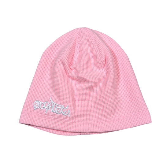 GRAFF TYPE WAFFLE BEANIE (PINK)