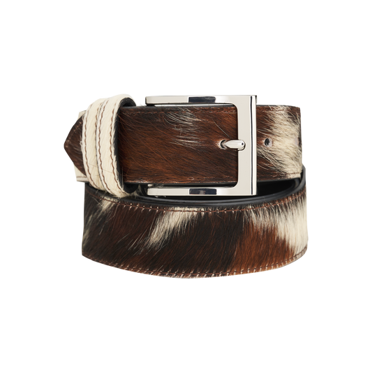 TRI COLOR COWHIDE BELT