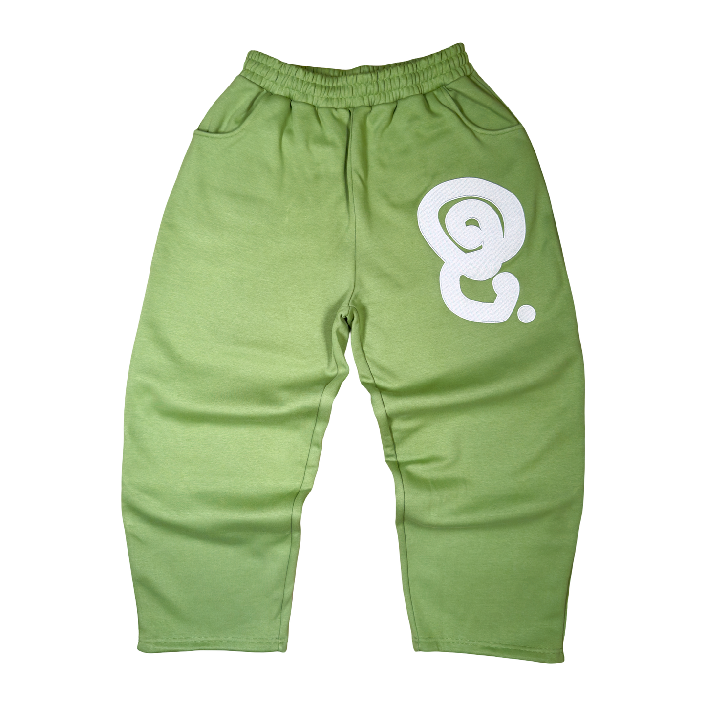 SILVER LOGO SWEATPANTS (OLIVE)