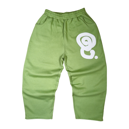 SILVER LOGO SWEATPANTS (OLIVE)