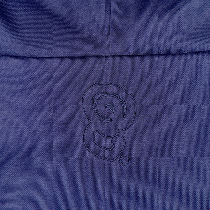 NAVY BLANK HOODIE