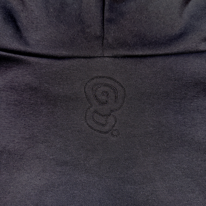 BLACK BLANK HOODIE