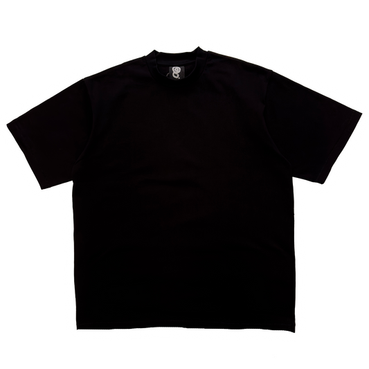 BLACK BLANK TEE