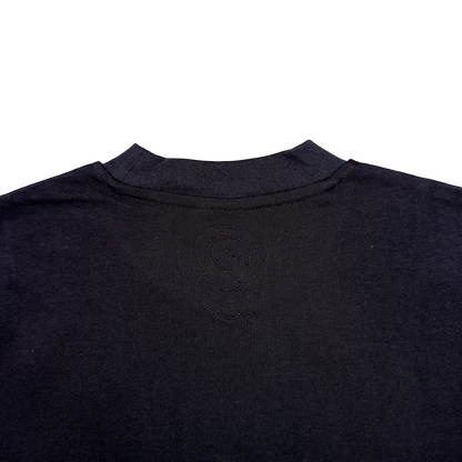 BLACK BLANK TEE
