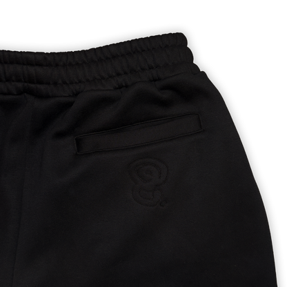 BLACK BLANK JOGGERS