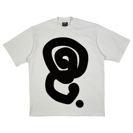 BLACK LOGO TEE (WHITE)