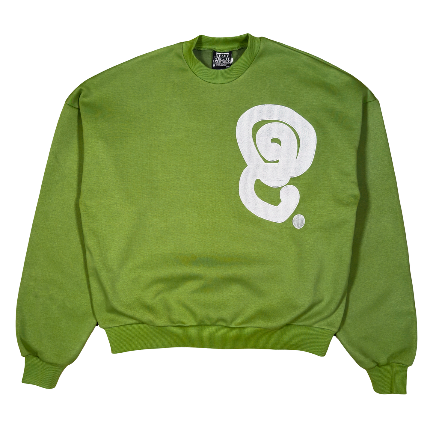 SILVER LOGO CREWNECK (OLIVE)