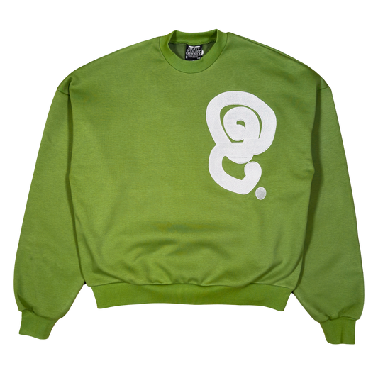 SILVER LOGO CREWNECK (OLIVE)