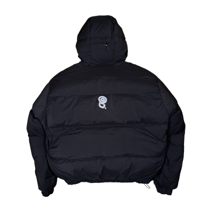 REVERSIBLE DOWN JACKET (MIXED TARTAN/BLACK)