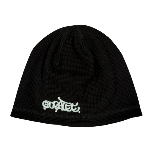 GRAFF TYPE WAFFLE BEANIE (BLACK)
