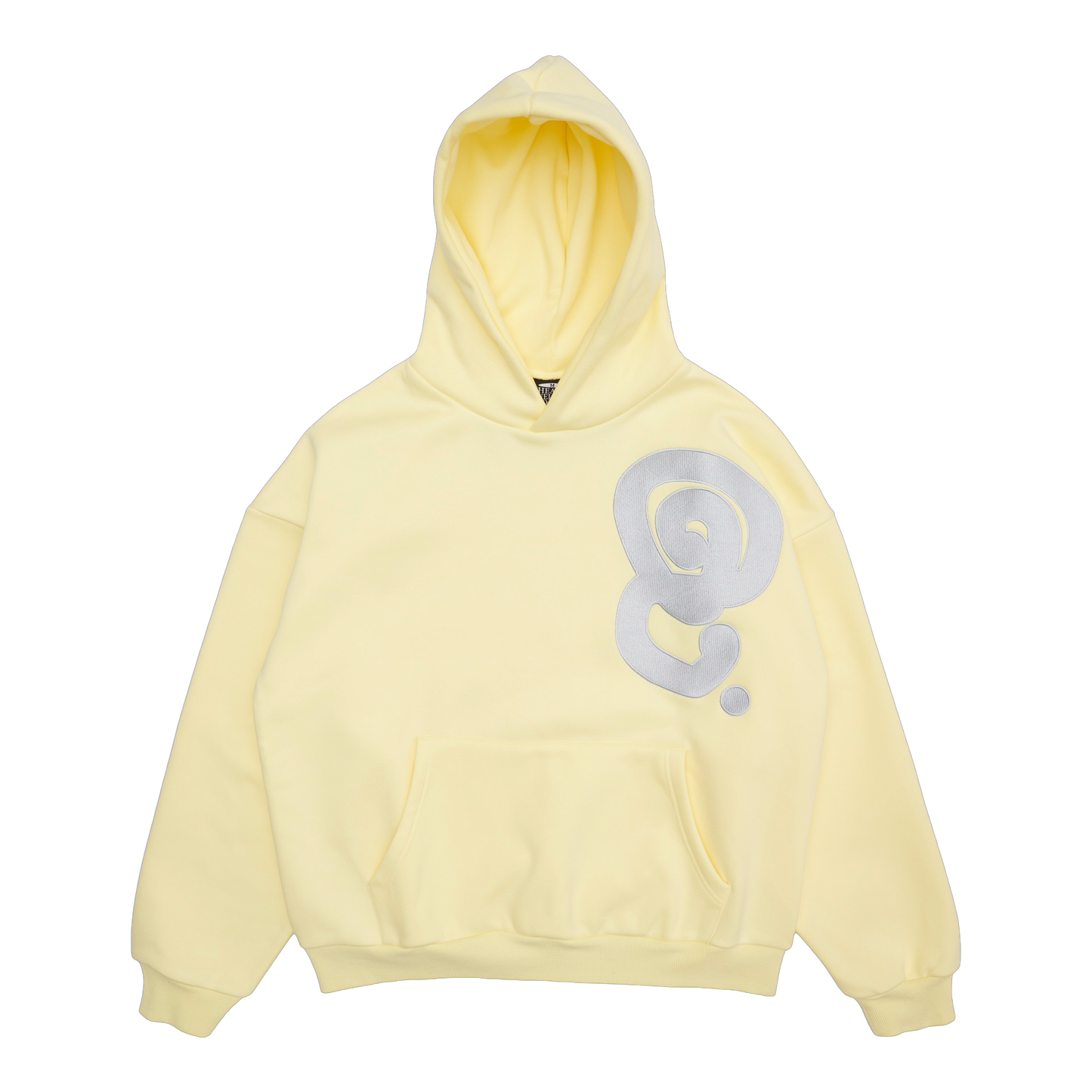 SILVER LOGO HOODIE (YELLOW)
