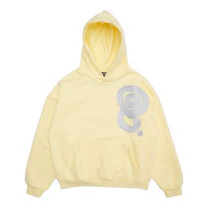 SILVER LOGO HOODIE (YELLOW)