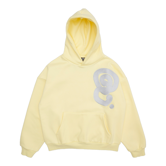 SILVER LOGO HOODIE (YELLOW)