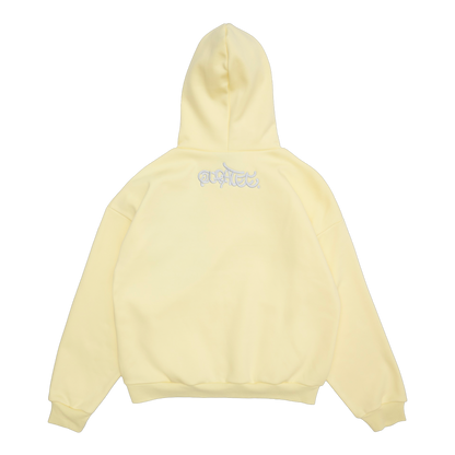 SILVER LOGO HOODIE (YELLOW)