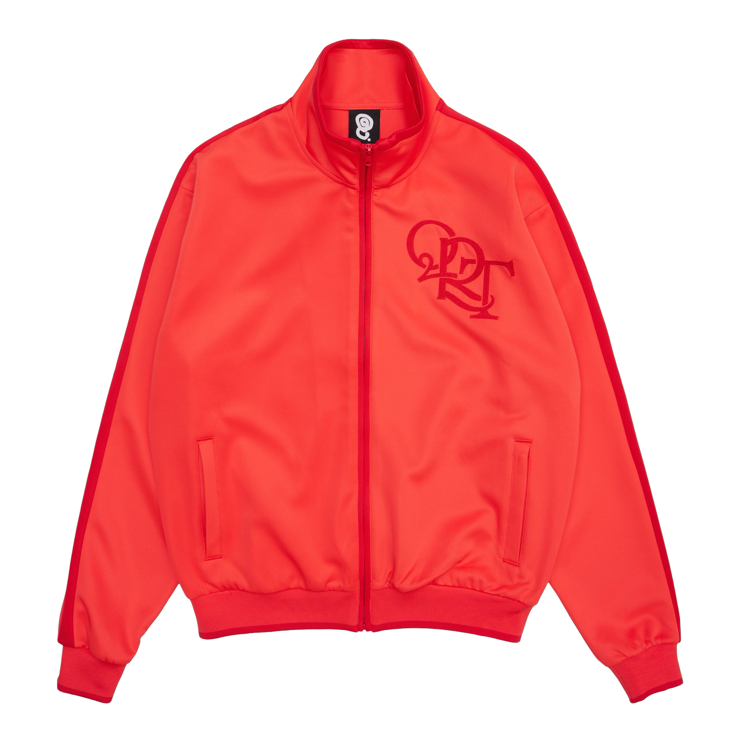 TRICOT QRT CHAIN STITCH ZIP-UP (INFRARED)