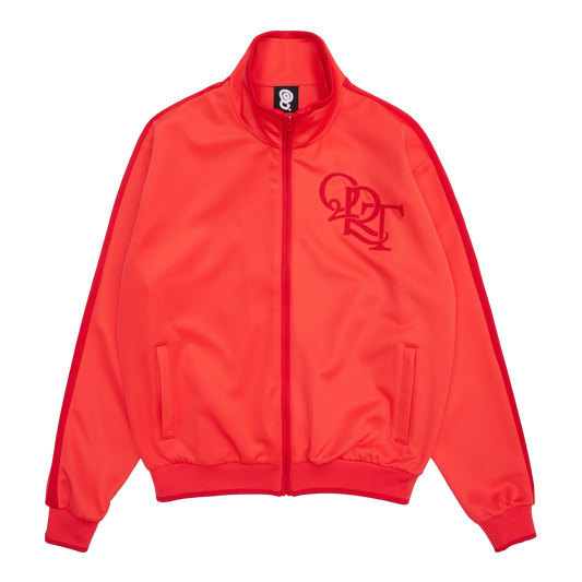 TRICOT QRT CHAIN STITCH ZIP-UP (INFRARED)