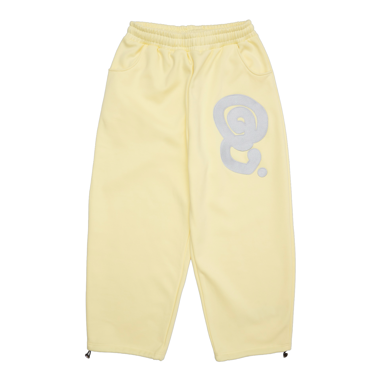 SILVER LOGO JOGGERS (YELLOW)
