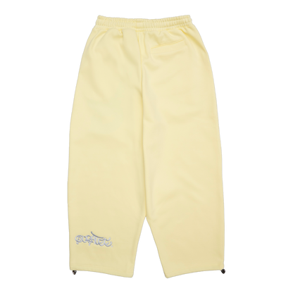 SILVER LOGO JOGGERS (YELLOW)