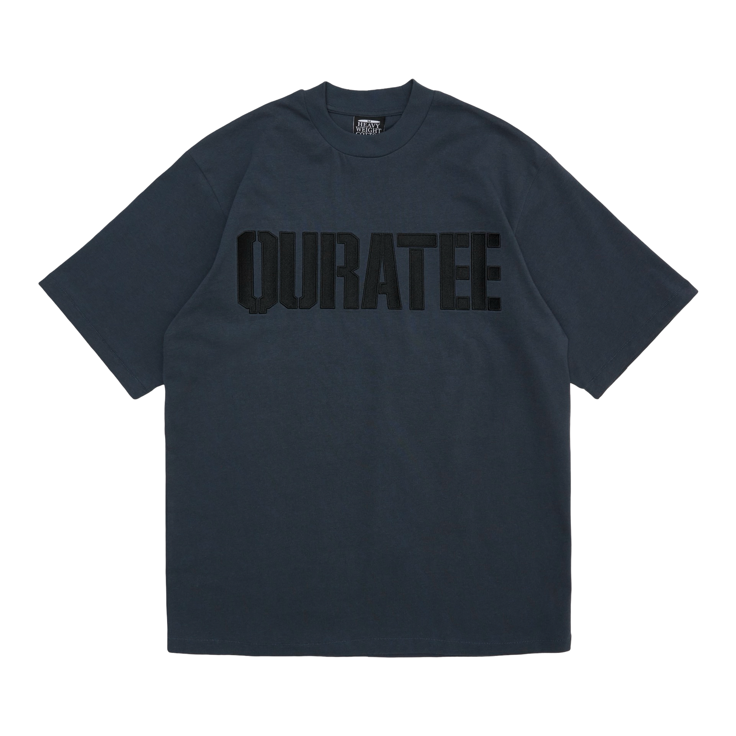 EMBROIDERY STENCIL TEE (FADED BLACK)