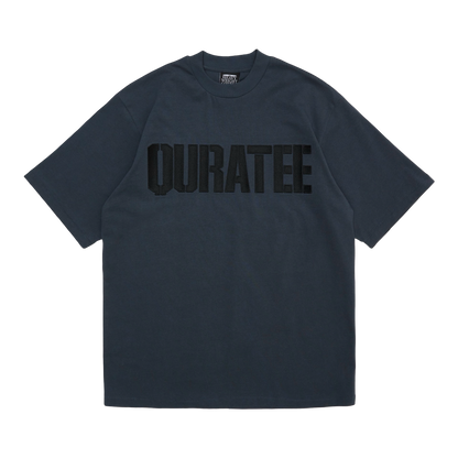 EMBROIDERY STENCIL TEE (FADED BLACK)