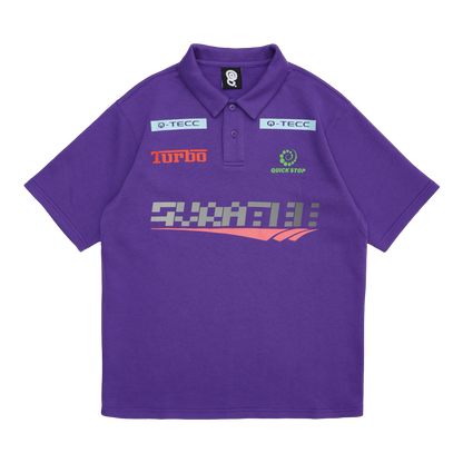 SPONSORED RACING POLO (PURPLE)