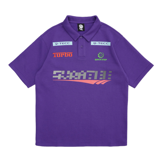 SPONSORED RACING POLO (PURPLE)