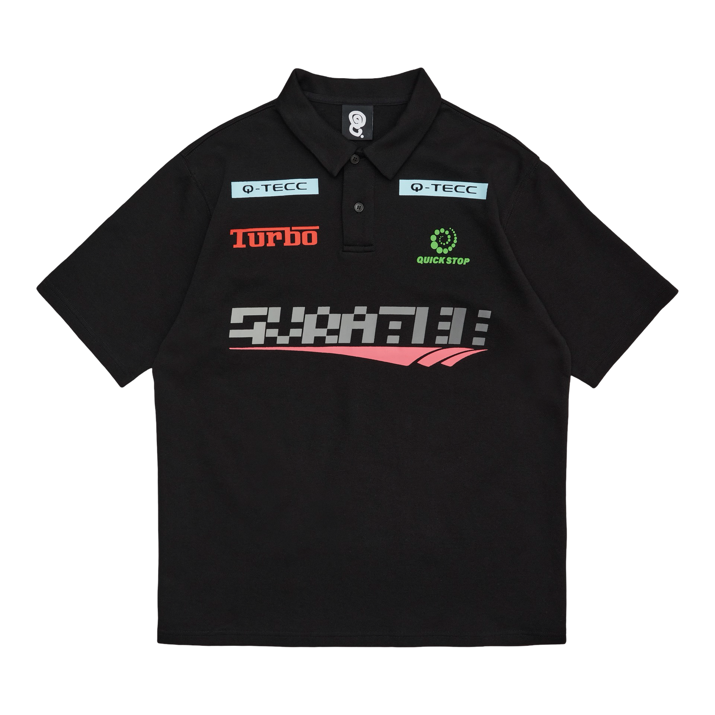 SPONSORED RACING POLO (BLACK)