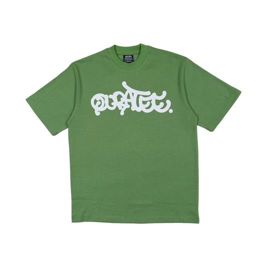 WHITE GRAFF TYPE TEE (OLIVE)
