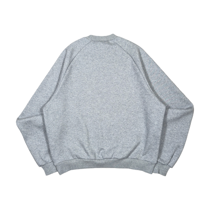 GRAFF TYPE RAGLAN CREWNECK (GREY)