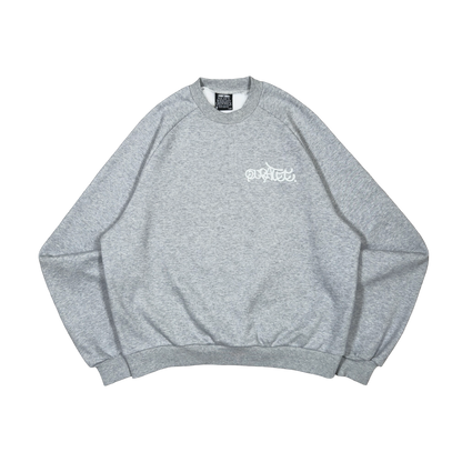 GRAFF TYPE RAGLAN CREWNECK (GREY)