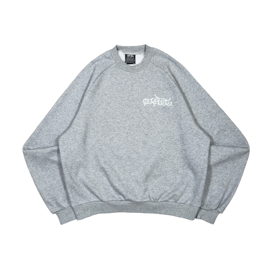 GRAFF TYPE RAGLAN CREWNECK (GREY)