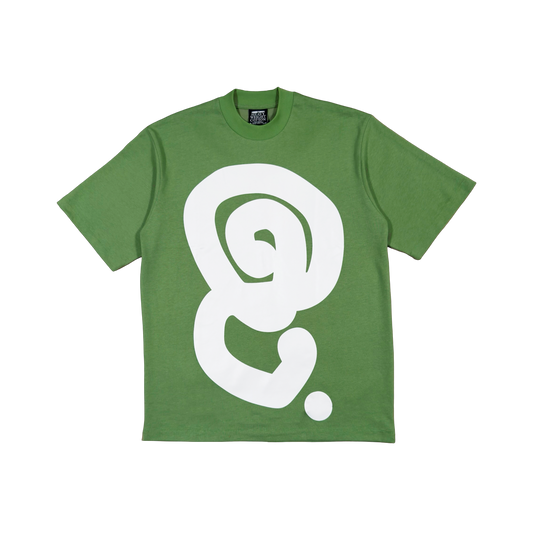 WHITE LOGO TEE (OLIVE)