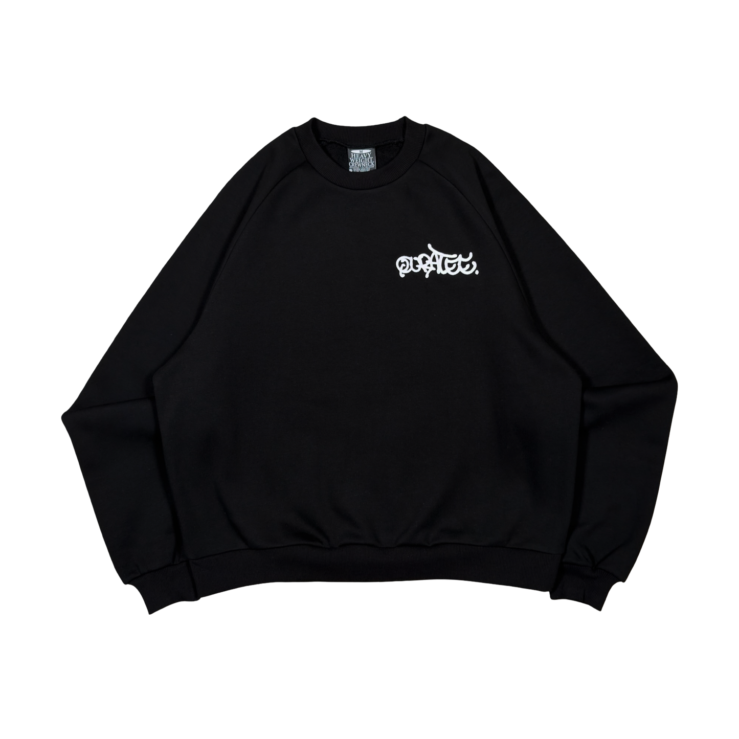 GRAFF TYPE RAGLAN CREWNECK (BLACK)