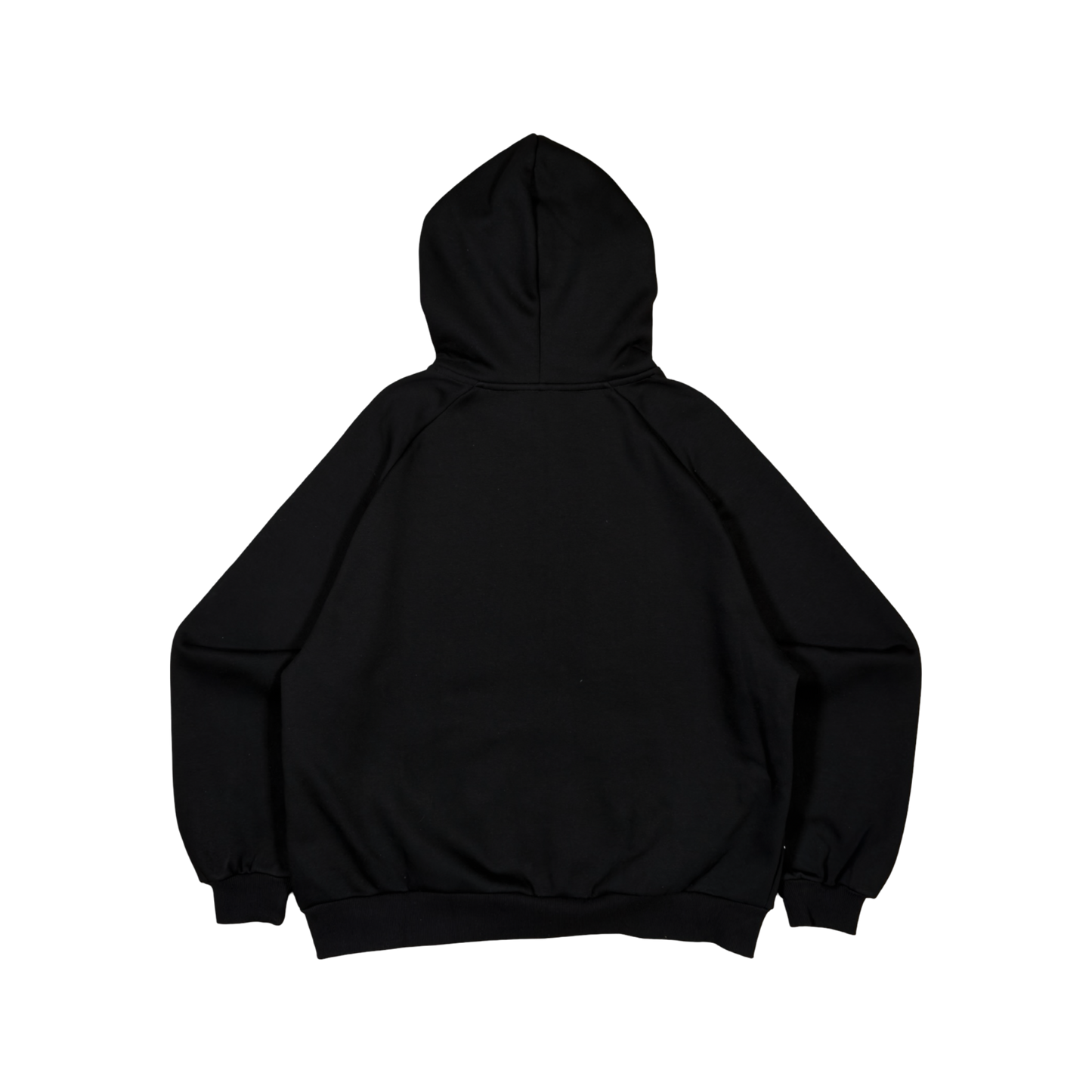 GRAFF TYPE RAGLAN ZIP HOODIE (BLACK)