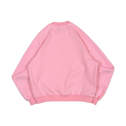 GRAFF TYPE RAGLAN CREWNECK (PINK)
