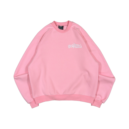 GRAFF TYPE RAGLAN CREWNECK (PINK)