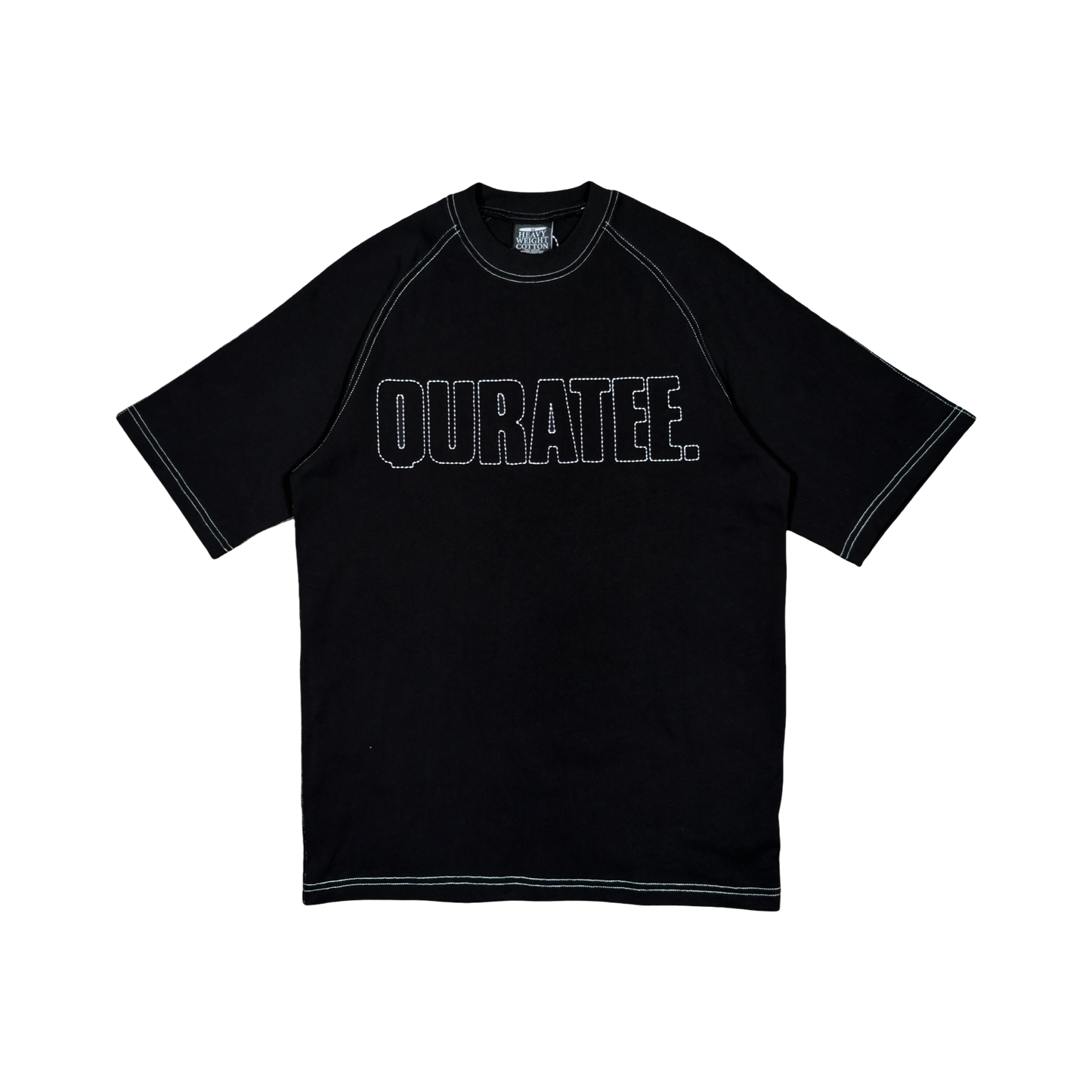 HEAVY STITCH BOLD FONT TEE (BLACK)