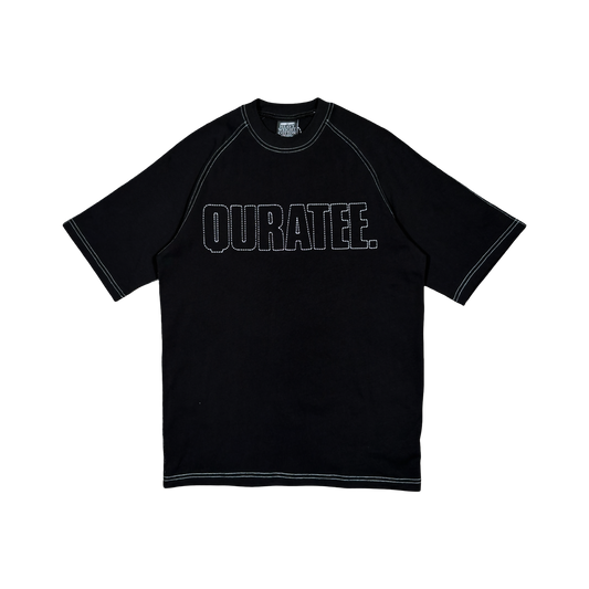HEAVY STITCH BOLD FONT TEE (BLACK)