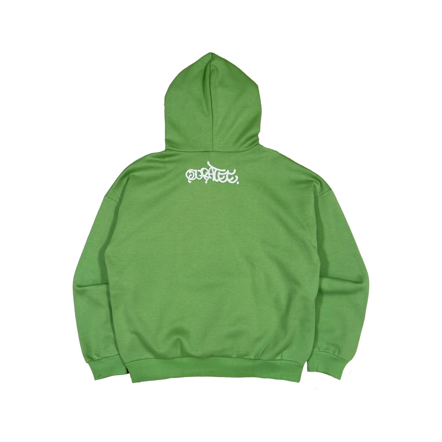 SILVER LOGO HOODIE (OLIVE)